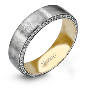 Diamond Wedding Band, 14k WG YG, D.50ct